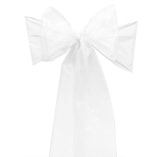 Noeud Organza Blanc