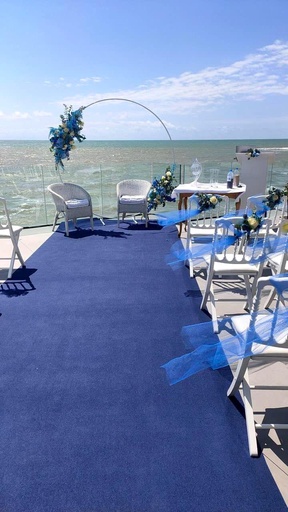 Tapis d'Allée Bleu Marine 2m x 10m